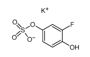 potassium 3-fluoro4-hydroxyphenylsulphate Structure