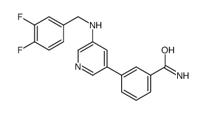 3-[5-[(3,4-difluorophenyl)methylamino]pyridin-3-yl]benzamide Structure