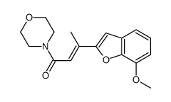 3-(7-methoxy-1-benzofuran-2-yl)-1-morpholin-4-ylbut-2-en-1-one结构式