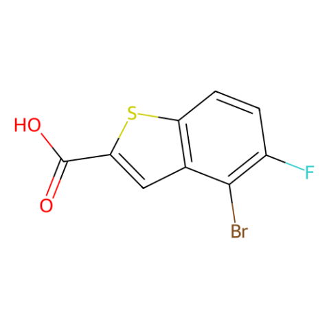 4-bromo-5-fluoro-1-benzothiophene-2-carboxylic acid Structure