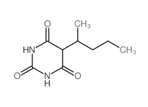 5-(1-甲基丁基)巴比妥酸结构式