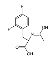 (2S)-2-acetamido-3-(2,4-difluorophenyl)propanoic acid Structure