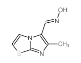Imidazo[2,1-b]thiazole-5-carboxaldehyde, 6-methyl-, oxime结构式