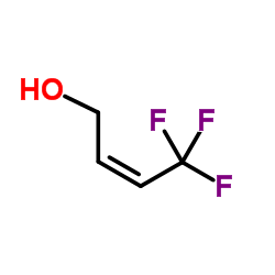 4,4,4-三氟-2-丁烯醇(顺式)结构式