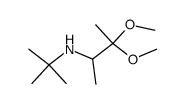 N-(tert-butyl)-3,3-dimethoxybutan-2-amine结构式