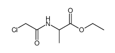 N-chloroacetyl-alanine ethyl ester结构式