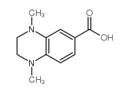 1,4-二甲基-1,2,3,4-四氢喹噁啉-6-羧酸结构式