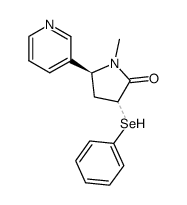 (3RS,5S)-1-Methyl-3-(phenylseleno)-5-(3-pyridyl)-2-pyrrolidinone Structure