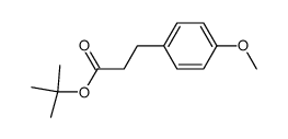 3-(4'-methoxyphenyl)propionate tert-butyl ester Structure