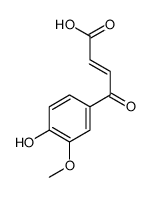2-Butenoic acid, 4-(4-hydroxy-3-methoxyphenyl)-4-oxo-, (E)-结构式