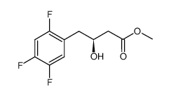 3(S)-4-(2,4,5-trifluorophenyl)-3-hydroxybenzenebutanoic acid methyl ester Structure