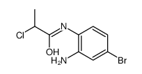 N-(2-氨基-4-溴苯基)-2-氯丙酰胺结构式