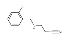 3-[(2-chlorophenyl)methylamino]propanenitrile Structure