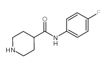 N-(4-氟苯基)哌啶-4-甲酰胺结构式