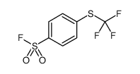 Benzenesulfonyl fluoride, 4-[(trifluoromethyl)thio]结构式