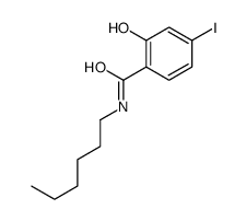 N-hexyl-2-hydroxy-4-iodobenzamide结构式