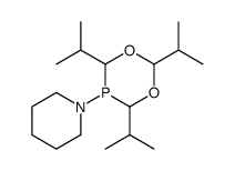 1-[2,4,6-tri(propan-2-yl)-1,3,5-dioxaphosphinan-5-yl]piperidine结构式