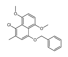 1-chloro-5,8-dimethoxy-2-methyl-4-phenylmethoxynaphthalene Structure