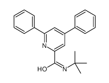 N-tert-butyl-4,6-diphenylpyridine-2-carboxamide结构式