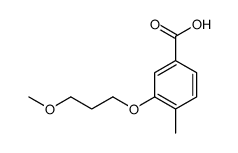 4-甲基-3-(3-甲氧基丙氧基)苯甲酸结构式