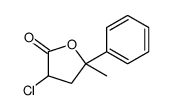 3-chloro-5-methyl-5-phenyloxolan-2-one结构式