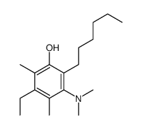 3-(dimethylamino)-5-ethyl-2-hexyl-4,6-dimethylphenol Structure