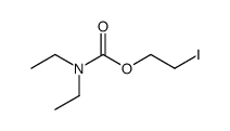 diethyl-carbamic acid-(2-iodo-ethyl ester)结构式