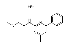 N-(2'-dimethylaminoethyl)-4-methyl-6-phenylpyrimidin-2-amine dihydrobromide Structure