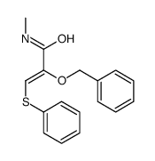 N-methyl-2-phenylmethoxy-3-phenylsulfanylprop-2-enamide Structure