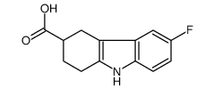 6-氟-2,3,4,9-四氢-1H-咔唑-3-羧酸结构式