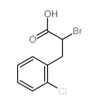 2-bromo-3-(2-chlorophenyl)propanoic acid结构式