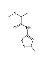 2-(dimethylamino)-N-(3-methyl-1,2-thiazol-5-yl)propanamide结构式