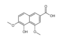 5-羟基-4,6-二甲氧基-2-萘羧酸结构式