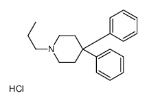 4,4-diphenyl-1-propylpiperidine,hydrochloride Structure