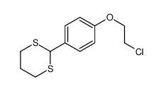 2-[4-(2-chloroethoxy)phenyl]-1,3-dithiane结构式