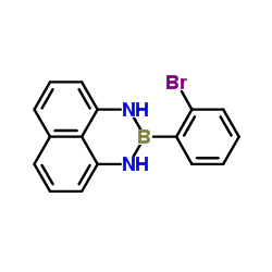 2-(2-溴苯基)-2,3-二氢-1H-萘并[1,8-de][1,3,2]二氮杂硼烷结构式