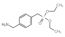 [4-(diethoxyphosphorylmethyl)phenyl]methanamine结构式