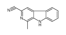 1-甲基-9h-吡啶并[3,4-b]吲哚-3-甲腈结构式