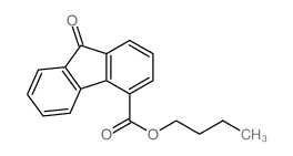 butyl 9-oxofluorene-4-carboxylate结构式