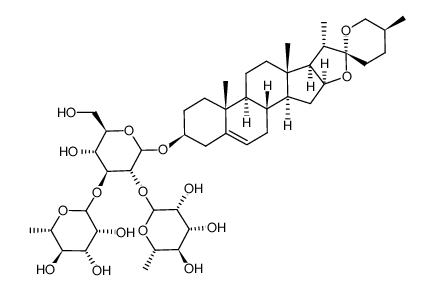 裂果薯皂苷乙结构式