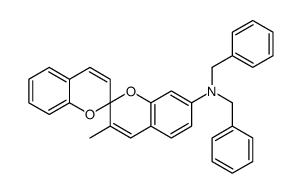 N,N-dibenzyl-3-methyl-2,2'-spirobi[2H-1-benzopyran]-7-amine结构式
