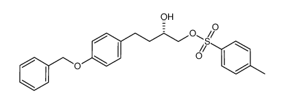 (2S)-4-[4-(benzyloxy)phenyl]-2-hydroxybutyl 4-methyl-1-benzenesulfonate结构式