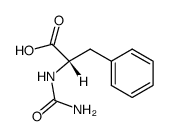α-uramido-β-phenylpropionic acid Structure