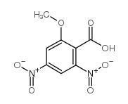 2-甲氧基-4,6-二硝基苯甲酸结构式