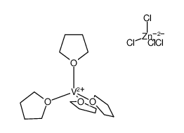 tetrakis(tetrahydrofuran) vanadium(II) tetrachlorozincate Structure