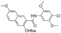 sodium N-(4-chloro-2,5-dimethoxyphenyl)-3-hydroxy-7-methoxynaphthalene-2-carboxamidate结构式