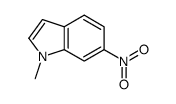 1-甲基-6-硝基吲哚结构式