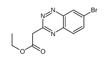 ethyl 2-(7-bromo-1,2,4-benzotriazin-3-yl)acetate结构式