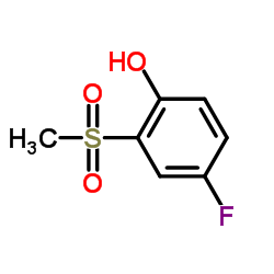 4-Fluoro-2-(methylsulfonyl)phenol结构式