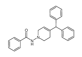 N-benzoylamino-4-diphenylmethyl-1,2,3,6-tetrahydropyridine结构式